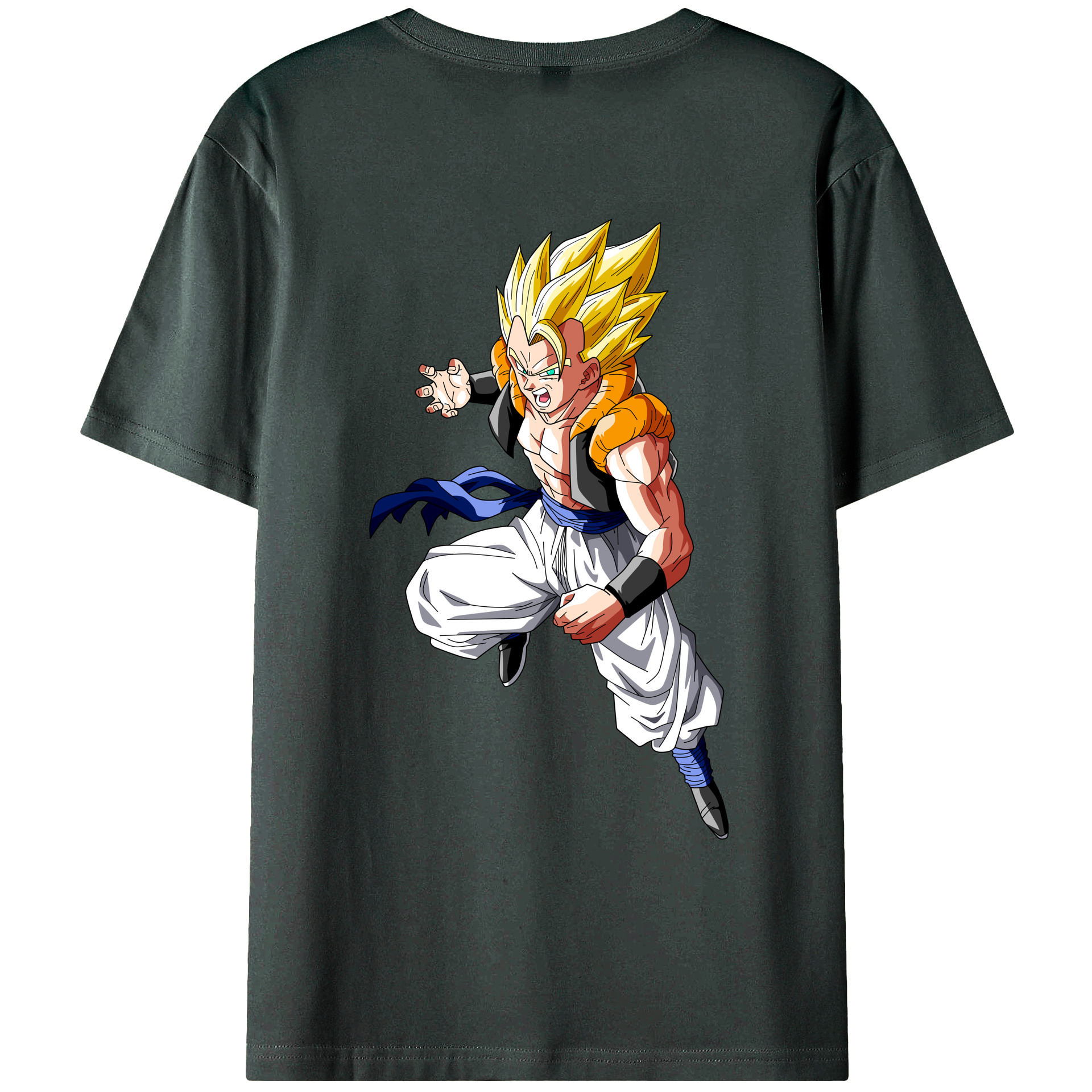 （画像用） ドラゴンボール ベジータ四世（Bejīta Yonsei）DRAGON BALL Vegeta IV 綿100％ メンズ半袖Tシャツ（バックプリント） 通気性